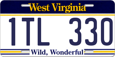 WV license plate 1TL330