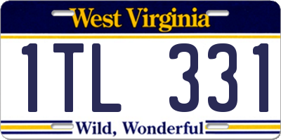 WV license plate 1TL331