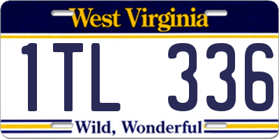 WV license plate 1TL336