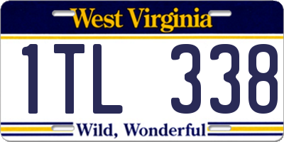 WV license plate 1TL338