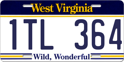 WV license plate 1TL364