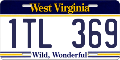 WV license plate 1TL369