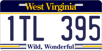 WV license plate 1TL395