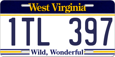 WV license plate 1TL397