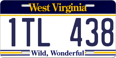 WV license plate 1TL438
