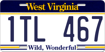 WV license plate 1TL467