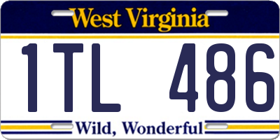 WV license plate 1TL486