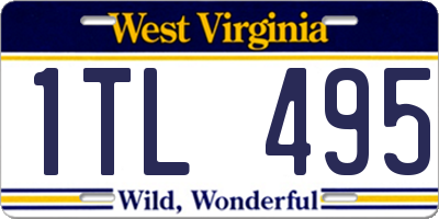 WV license plate 1TL495