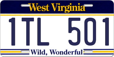 WV license plate 1TL501