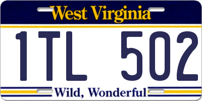 WV license plate 1TL502