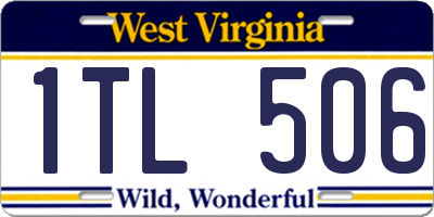 WV license plate 1TL506