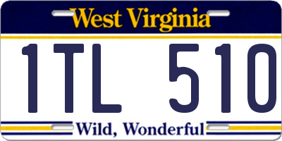 WV license plate 1TL510