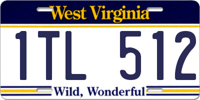WV license plate 1TL512