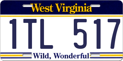 WV license plate 1TL517
