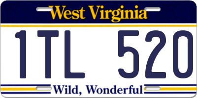WV license plate 1TL520