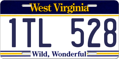 WV license plate 1TL528