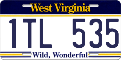 WV license plate 1TL535