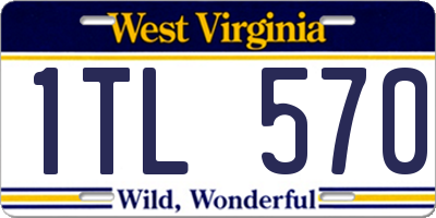 WV license plate 1TL570