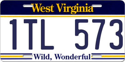 WV license plate 1TL573