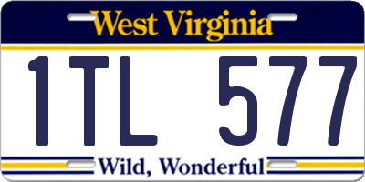 WV license plate 1TL577