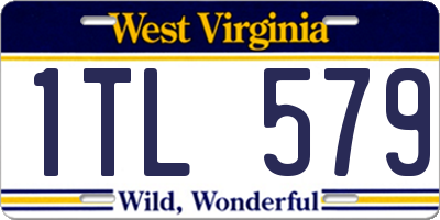 WV license plate 1TL579