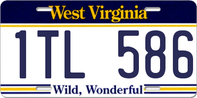 WV license plate 1TL586