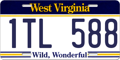 WV license plate 1TL588