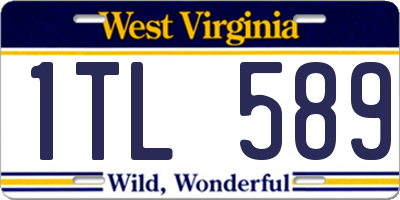 WV license plate 1TL589