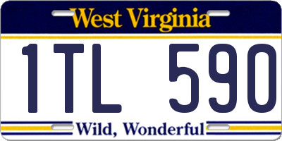 WV license plate 1TL590