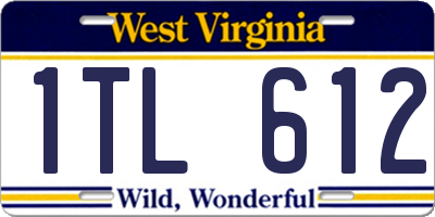 WV license plate 1TL612