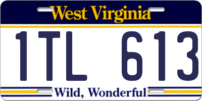 WV license plate 1TL613