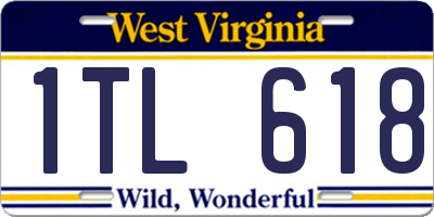 WV license plate 1TL618