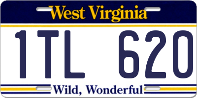 WV license plate 1TL620