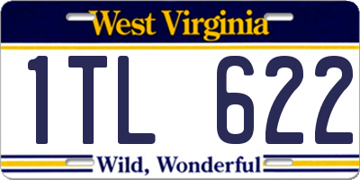 WV license plate 1TL622