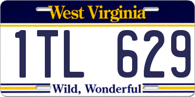 WV license plate 1TL629