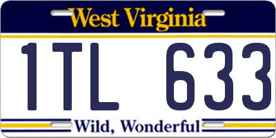 WV license plate 1TL633