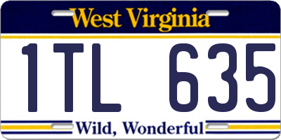 WV license plate 1TL635