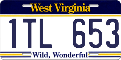 WV license plate 1TL653