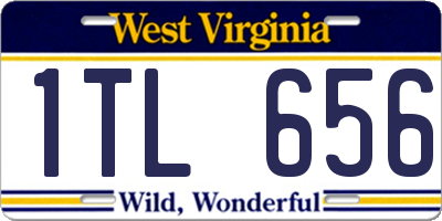WV license plate 1TL656