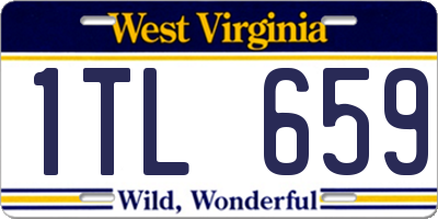 WV license plate 1TL659
