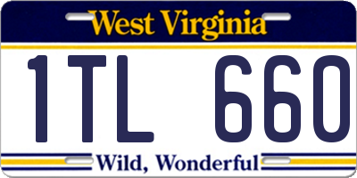 WV license plate 1TL660