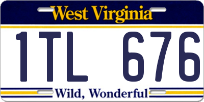 WV license plate 1TL676