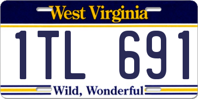 WV license plate 1TL691