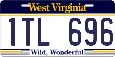 WV license plate 1TL696