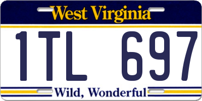 WV license plate 1TL697