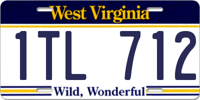 WV license plate 1TL712