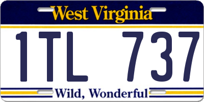 WV license plate 1TL737