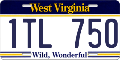 WV license plate 1TL750