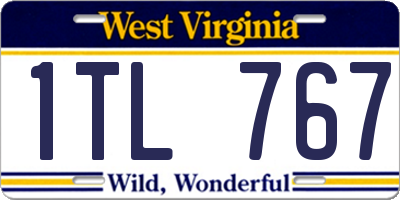 WV license plate 1TL767