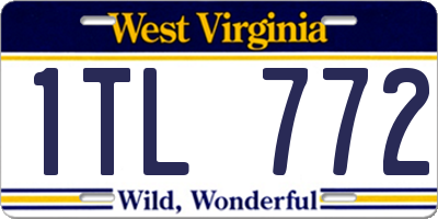 WV license plate 1TL772